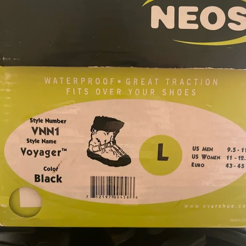 NEW Neos Voyager Work Boots OverShoe Black Waterproof All Terrain Boot Rain Snow